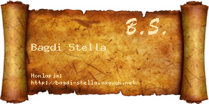 Bagdi Stella névjegykártya