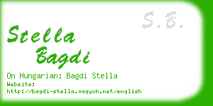 stella bagdi business card